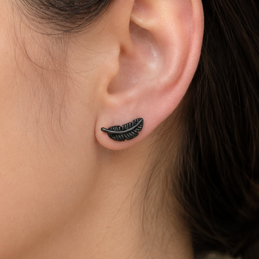 Boucles d'oreilles plume