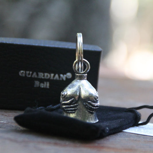Clochette moto officielle Guardian Bell mains baladeuses et sa pochette velours