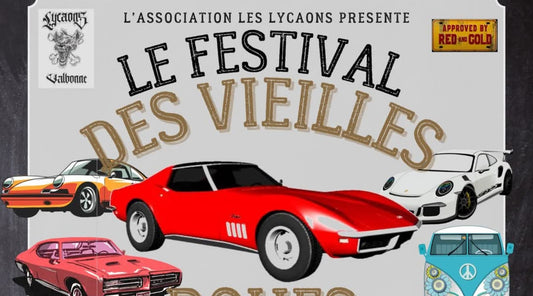 Affiche des Lycaons pour le Festival des vieilles roues de Valbonne le 29 mai 2025