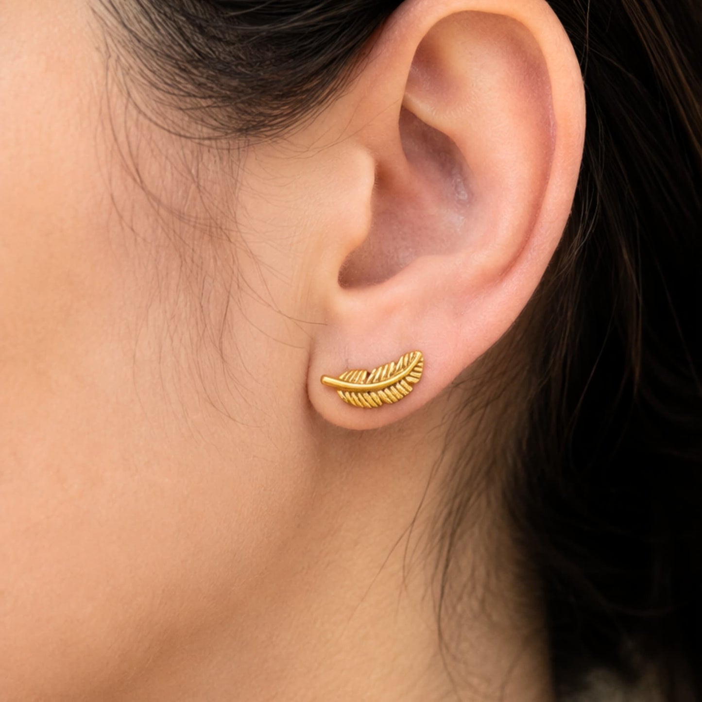 Boucles d'oreilles plume