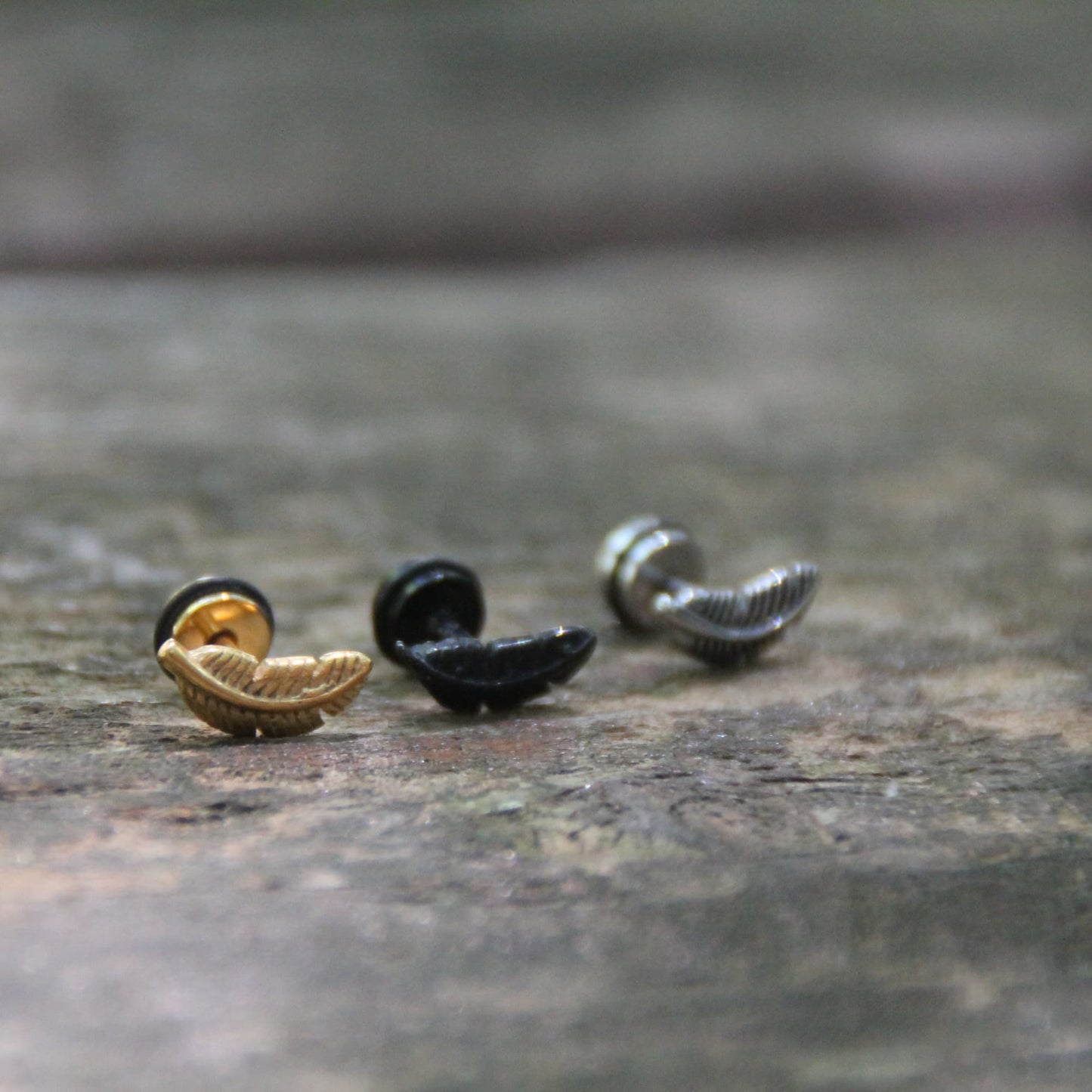 Boucles d'oreilles plume