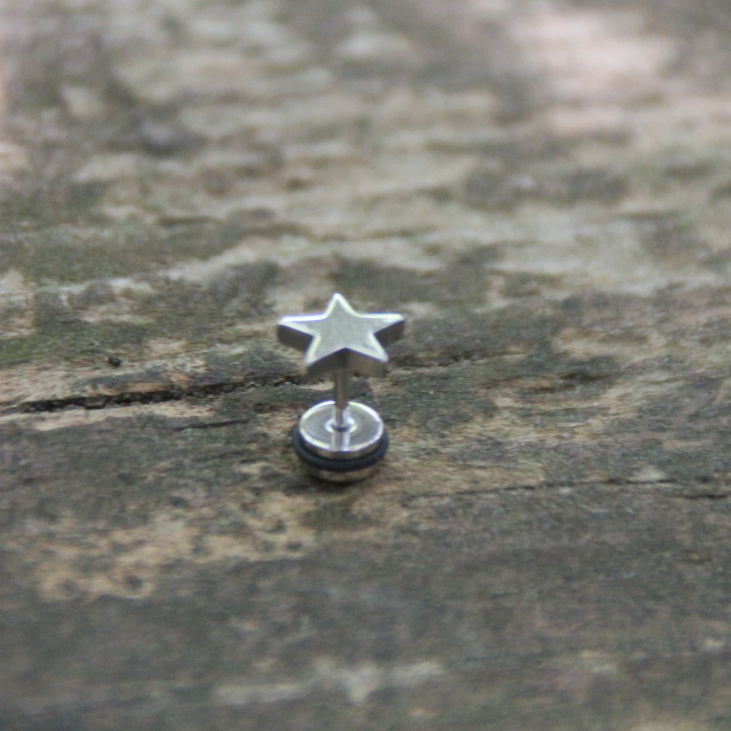 Boucles d'oreilles étoile en acier inox