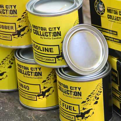 Bougies artisanales parfumées. Ambiance mécanique et fan de moto garantie !