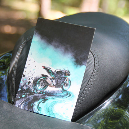 Carte postale univers passion moto