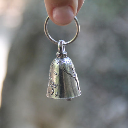 Dos de la clochette moto Guardian Bell Carte du monde