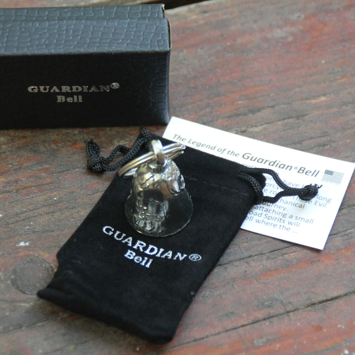 Clochette moto Guardian Bell officielle Carte du monde avec ses packaging