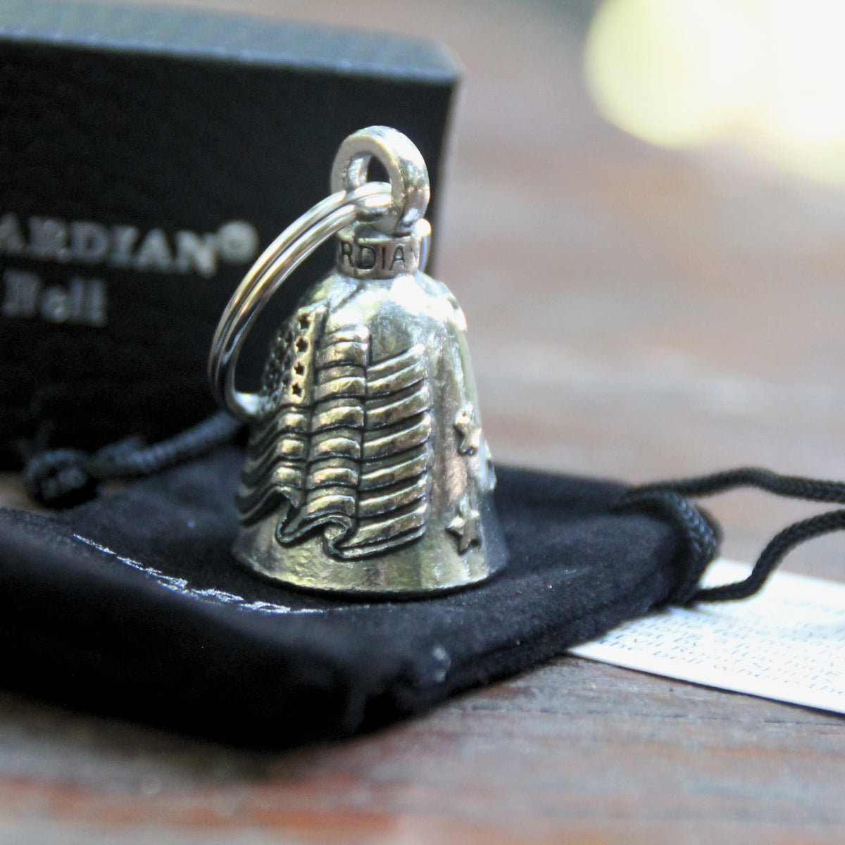 Guardian® Bell – Clochette moto Drapeau américain