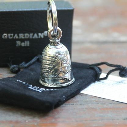 Clochette moto Guardian Bell officielle Indian avec sa pochette velours
