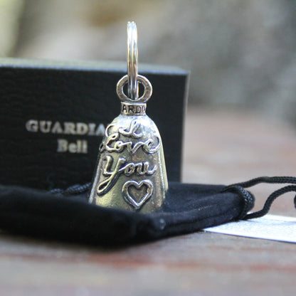 Clochette moto Guardian Bell officielle modele I Love you et sa pochette