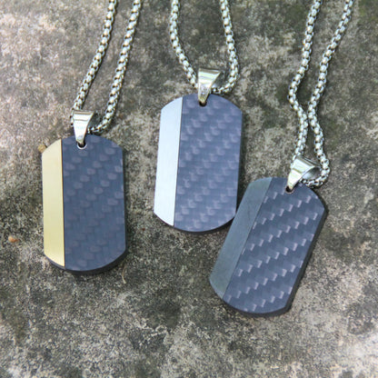 Trio de colliers motard avec plaque acier et fibre de carbone