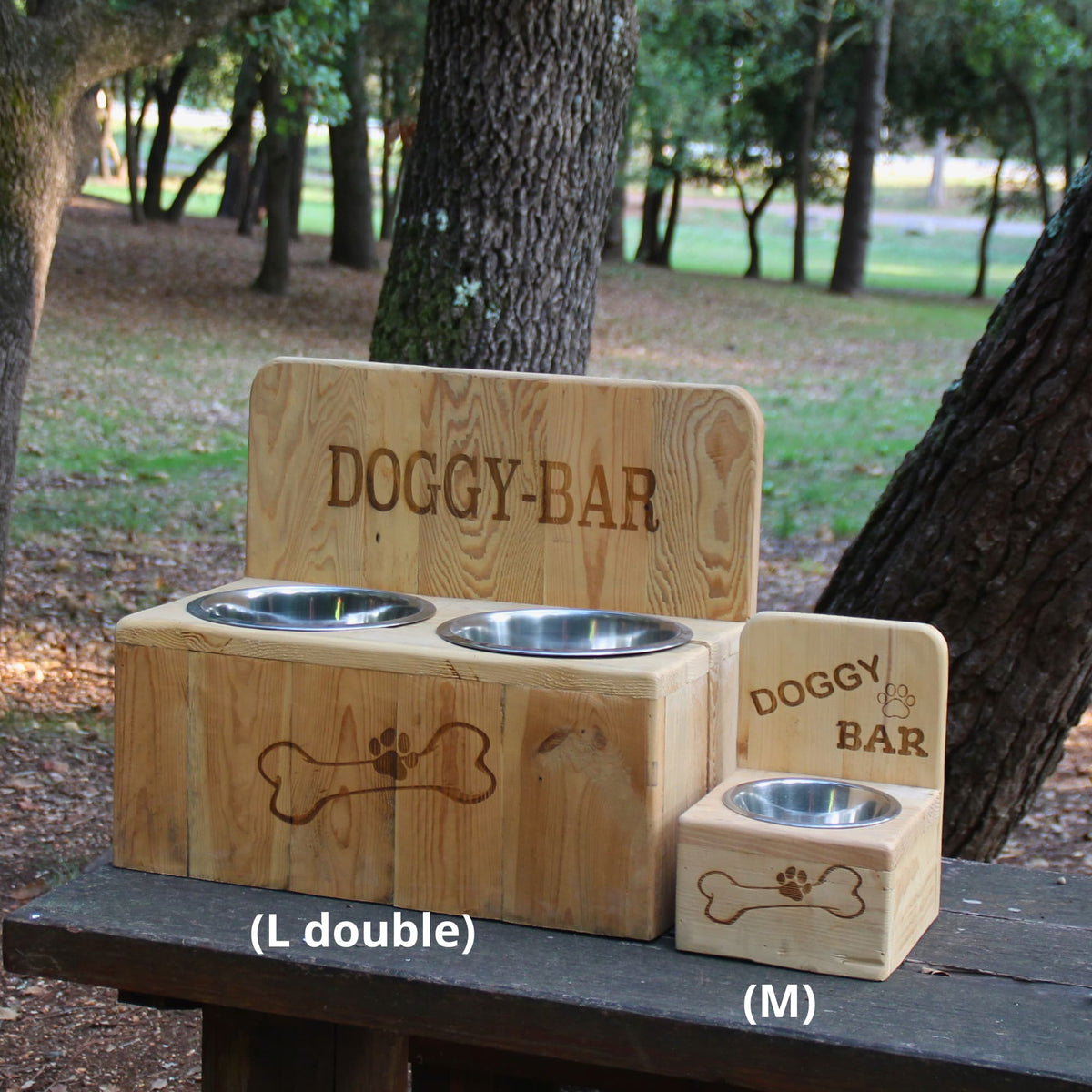 Comparaison taille entre les doggy bar M et L