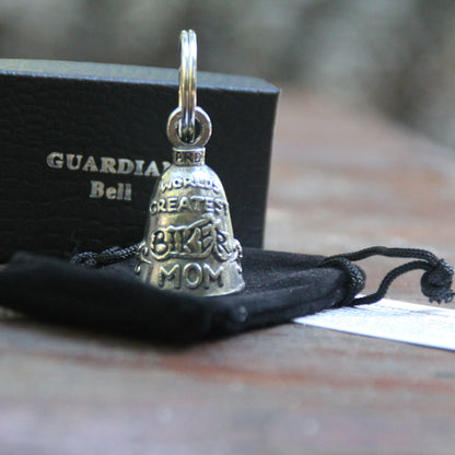 Zoom sur la Guardian Bell officielle made in USA spéciale Meilleure Maman motarde du monde