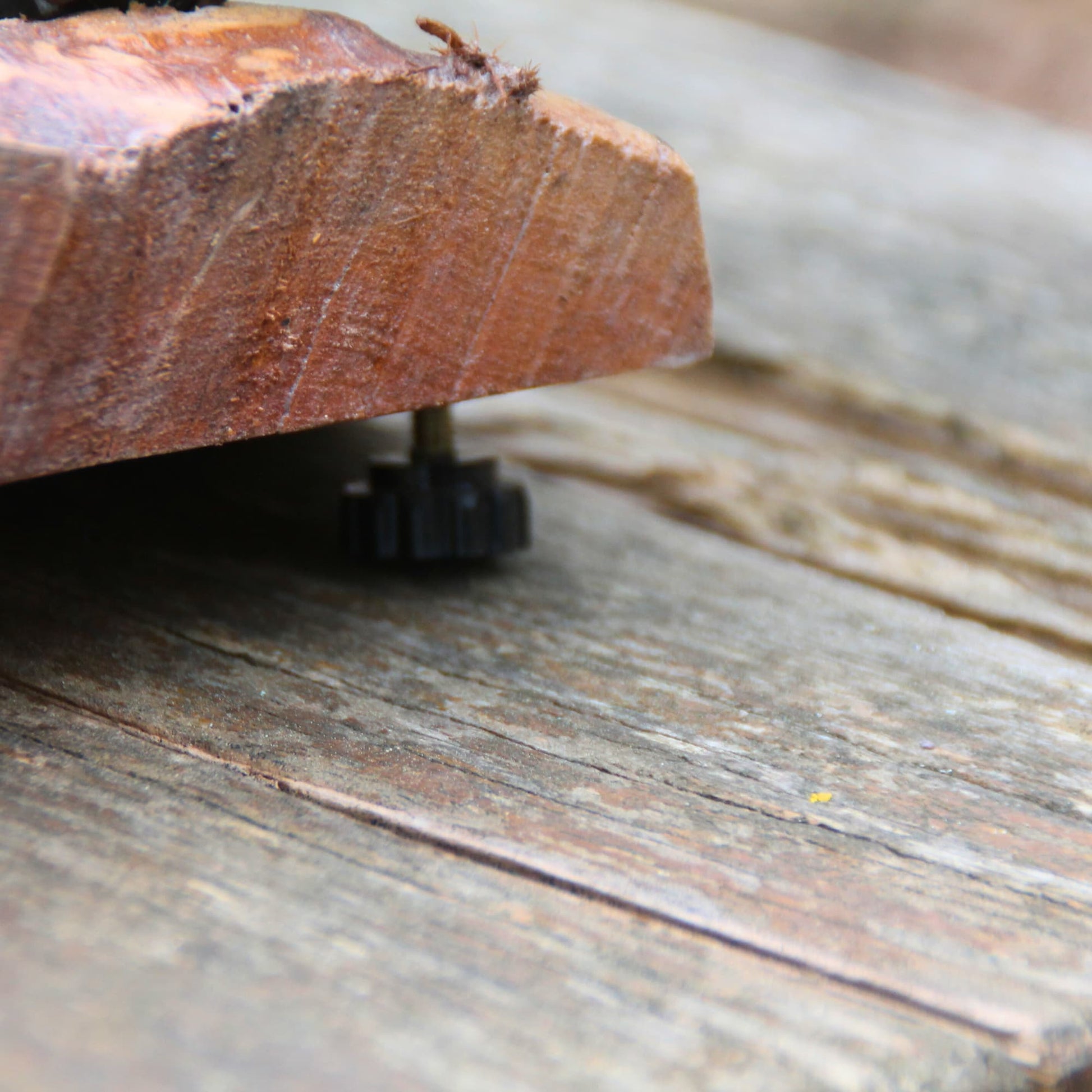 Détails sur le socle de l'horloge avec le pied à visser pour stabiliser