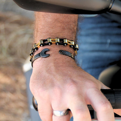 Mix and match de bracelets motard en acier inox