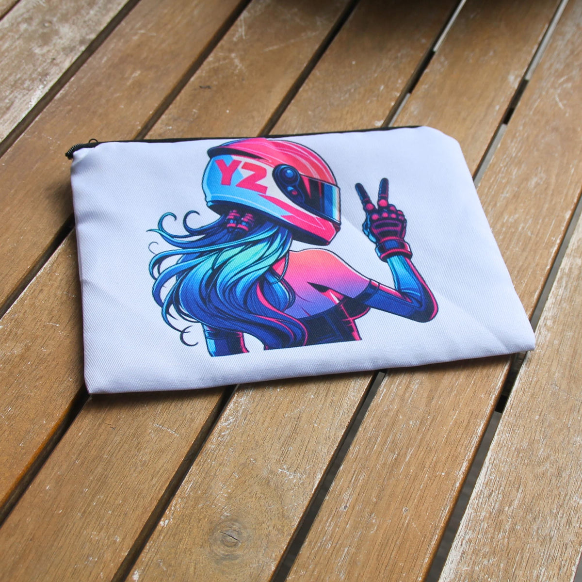 Pochette en tissu pour motarde, une idée cadeau original à petit prix.