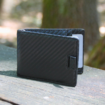Porte feuille en cuir carbon, une idée originale pour un cadeau motard